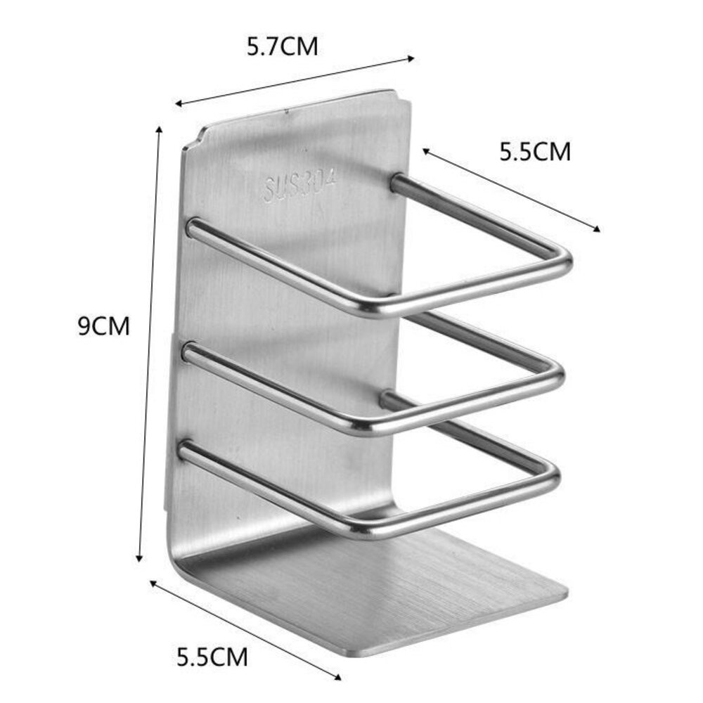 壁掛式304不銹鋼收納架一入 有牙膏架及牙刷架可選-圖片-2