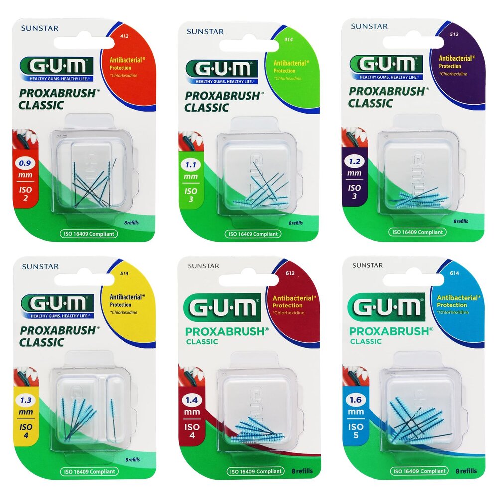 美國 G.U.M 牙間刷補充組(尺寸齊全)8支入 封面照片