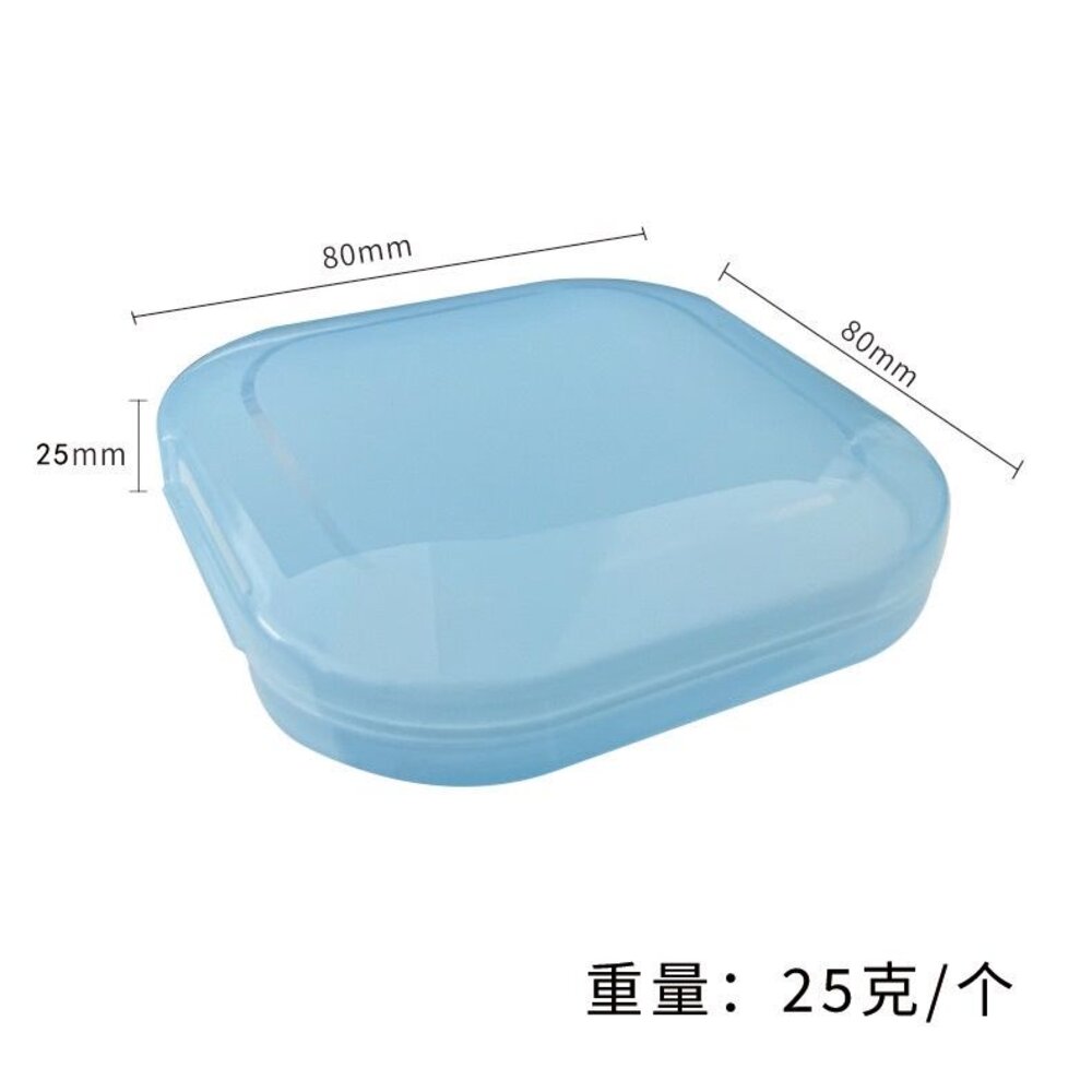 假牙簡便攜帶透明彩盒一入 矯正專用 透明牙套 活動假牙盒-圖片-2