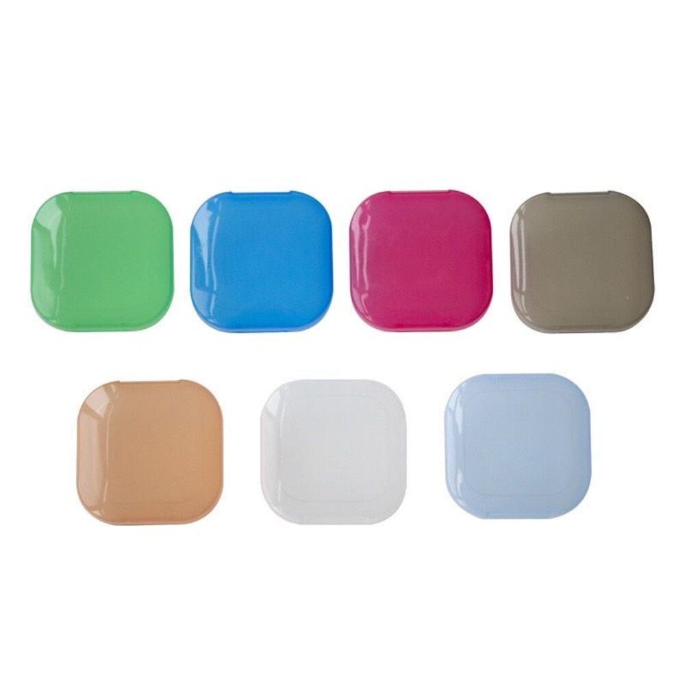 假牙簡便攜帶透明彩盒一入 矯正專用 透明牙套 活動假牙盒-圖片-3