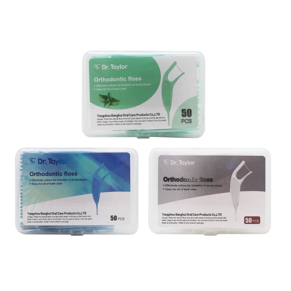 Dr.Taylor 矯正牙線棒50支/盒裝(綠/藍/白可選) 30支/50支可選 另有 鴨嘴獸Platypus-圖片-5