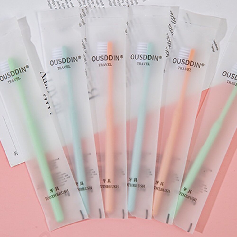 飯店旅宿用 日系超軟毛小刷頭一次性牙刷一支 封面照片