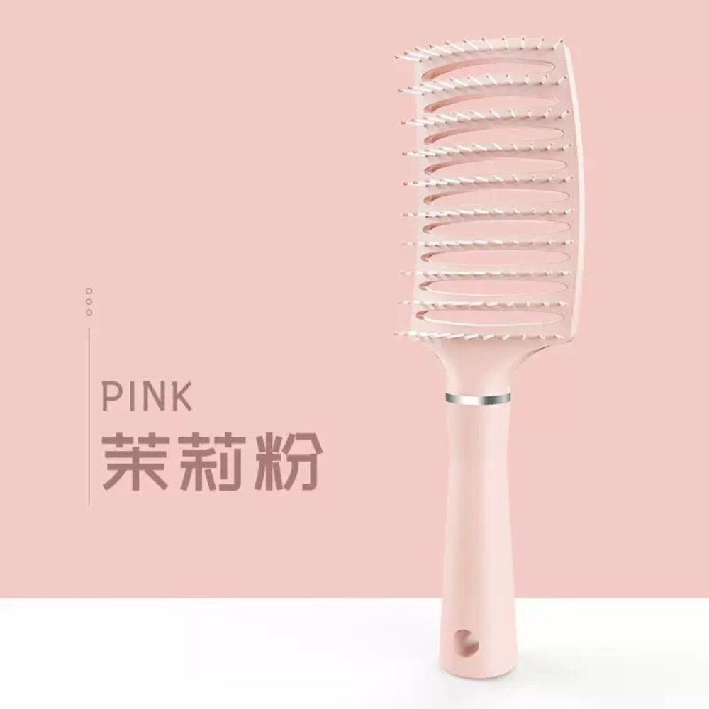 造型蓬鬆排骨弧形大彎梳1入 美髮寬齒順髮按摩 男女皆適用-圖片-8