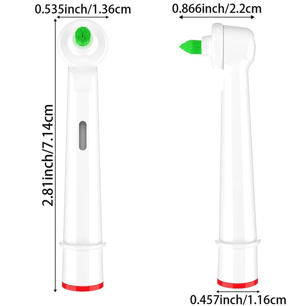 通用型電動牙刷牙縫刷頭 矯正專用 2支入(黑白可選) 歐樂B適用-圖片-5