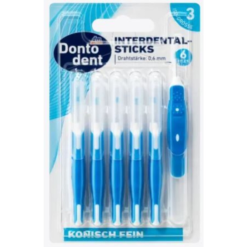 4066447123739-德國 DM Dontodent 直式牙間刷6入 0.6mm