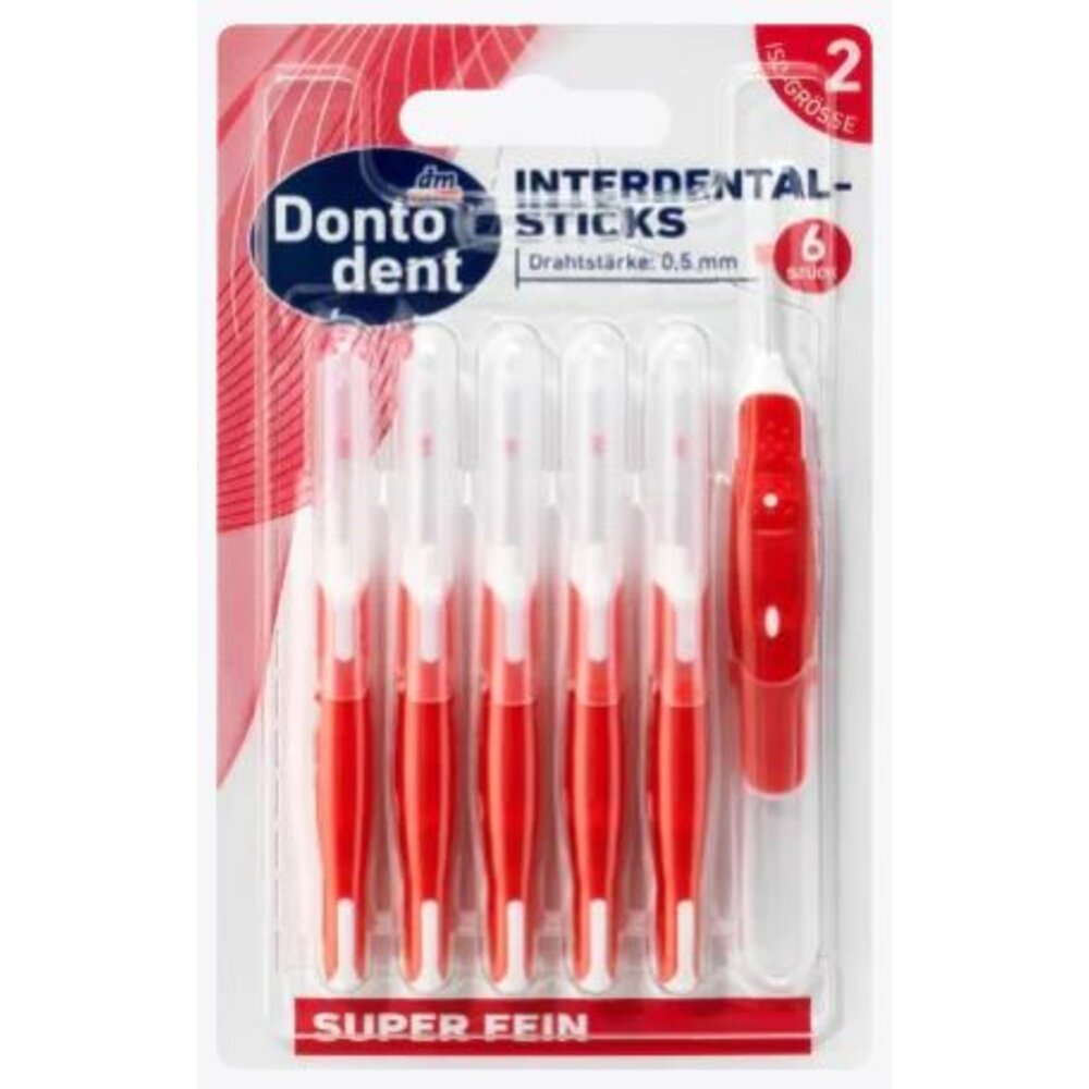 4066447123807-德國 DM Dontodent 直式牙間刷6入 0.5mm