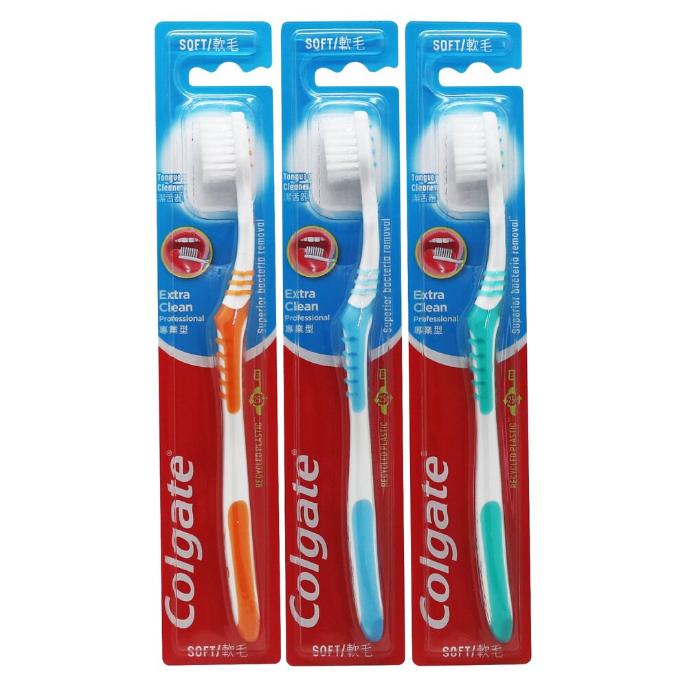 4710168713433-高露潔Colgate 專業型軟毛牙刷(背面舌苔刷)