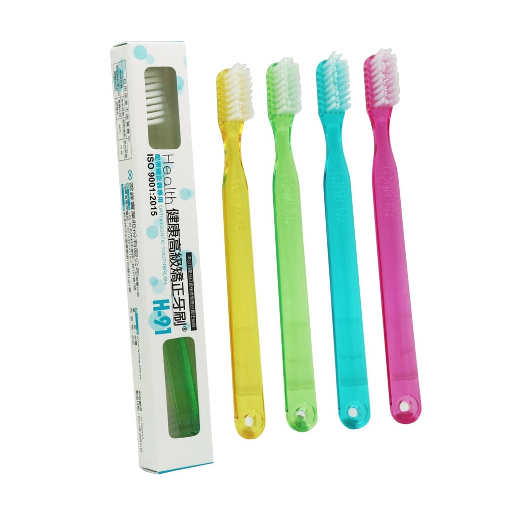 健康牌 健康牙刷 Health H-91 H91 高級矯正牙刷一打12入盒裝-圖片-5