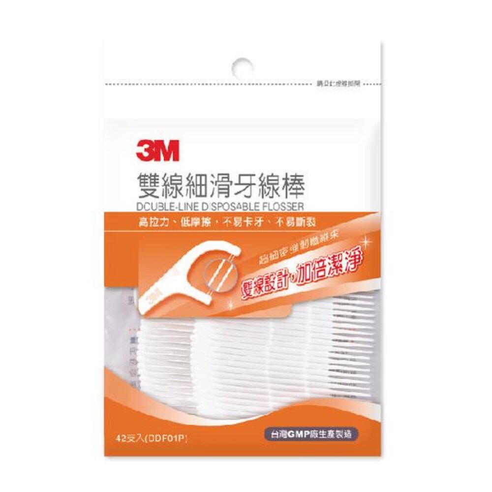 4710367902652-3M 雙線細滑牙線棒-散裝超值量販包(32支x4小包)1包共128支