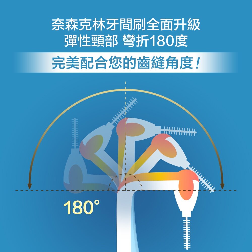 奈森克林 L型 牙間刷10支入(M Size-1.2mm)-圖片-1