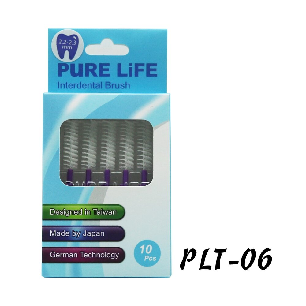 4712909860055-寶淨Pure-Life 纖柔護齒可替換牙間刷毛 (藍/2.4-2.5MM)PLT-06
