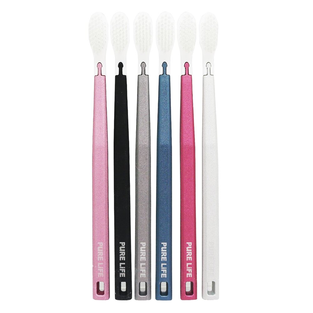 寶淨Pure-Life 環保牙刷PLTH-05 炫彩金屬牙刷(1柄+1刷毛)-圖片-1