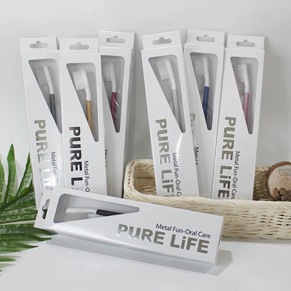 寶淨Pure-Life 環保牙刷PLTH-05 炫彩金屬牙刷(1柄+1刷毛)-圖片-3