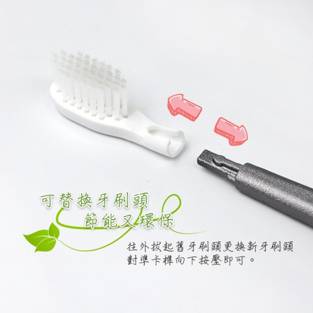 寶淨Pure-Life 環保牙刷PLTH-05 炫彩金屬牙刷(1柄+1刷毛)-圖片-4