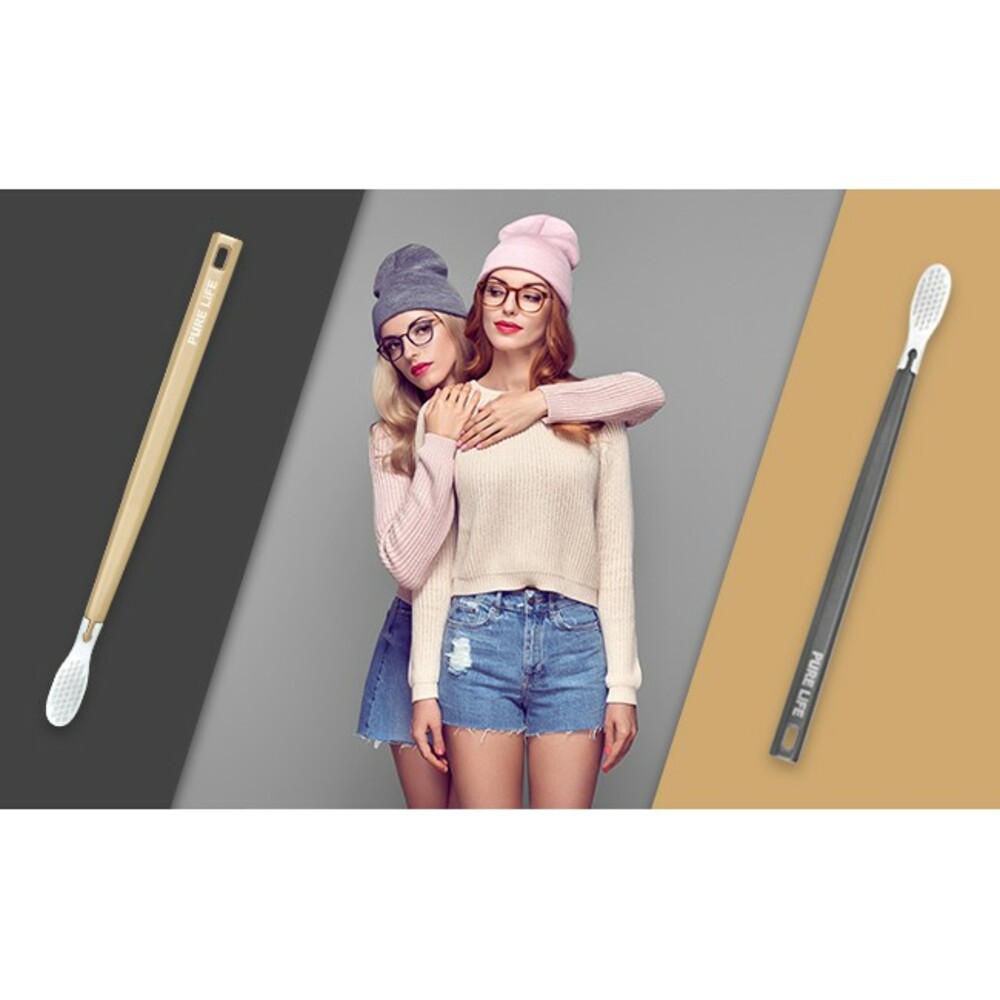 寶淨Pure-Life 環保牙刷PLTH-05 炫彩金屬牙刷(1柄+1刷毛)-圖片-9