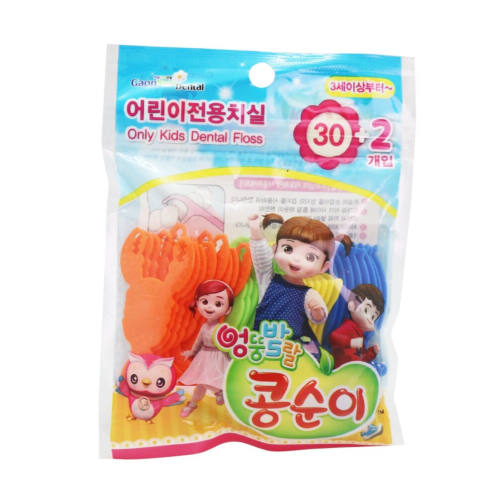 美國進口 Dr. Fresh佩佩豬/皮卡丘/小豆子/鯊魚寶寶 兒童安全牙線棒-圖片-4