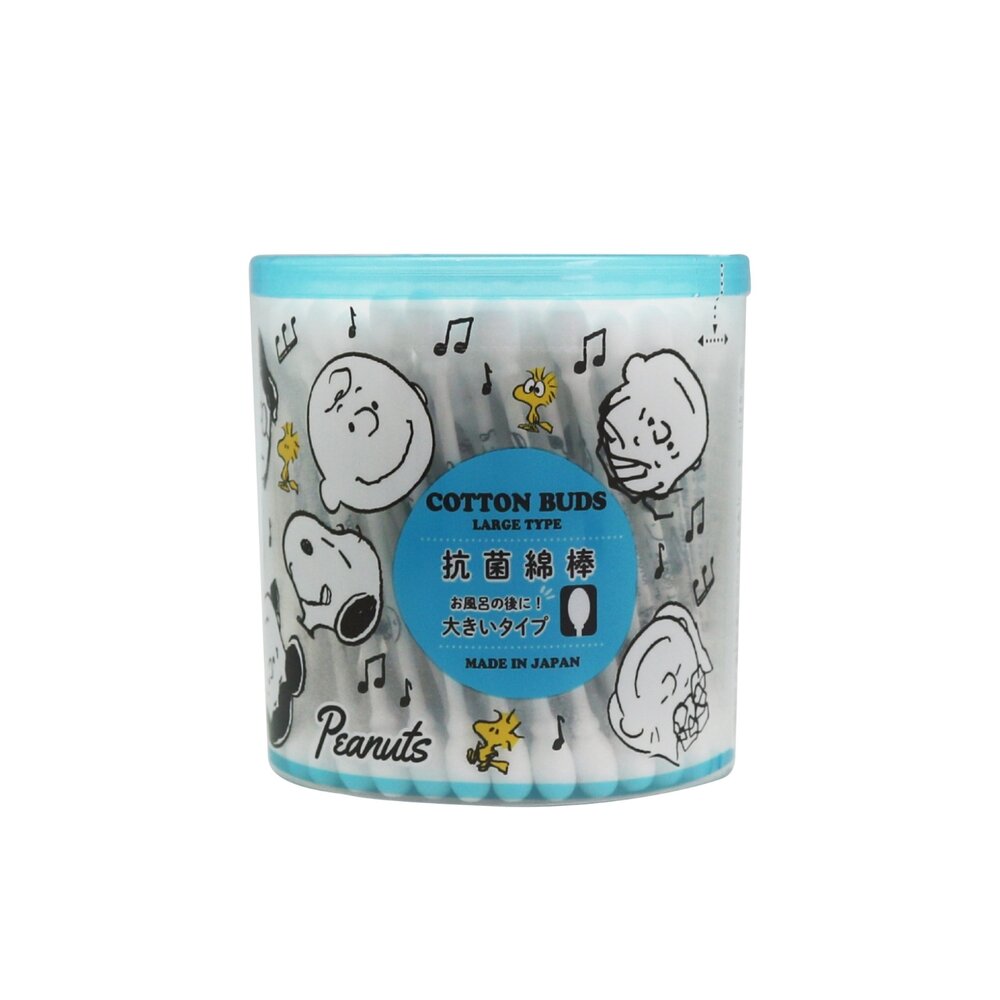 4936613056348-日本COTTON BUDS 三洋史努比 Sanyo Snoopy  抗菌棉花棒(強吸水力蓬鬆型) 110支