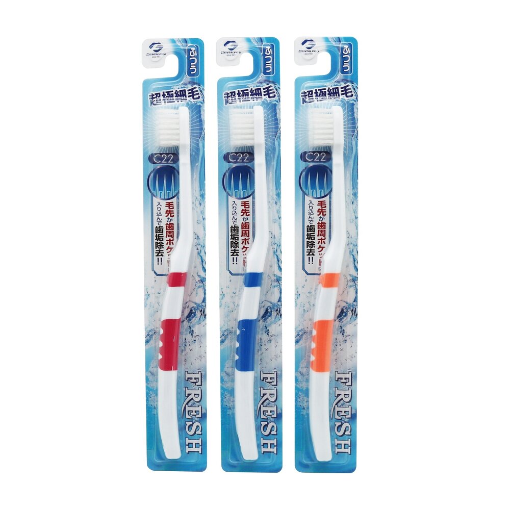 日本進口UFCFRESH超纖細毛牙刷(超級軟毛)一支(適用12歲以上及成人)