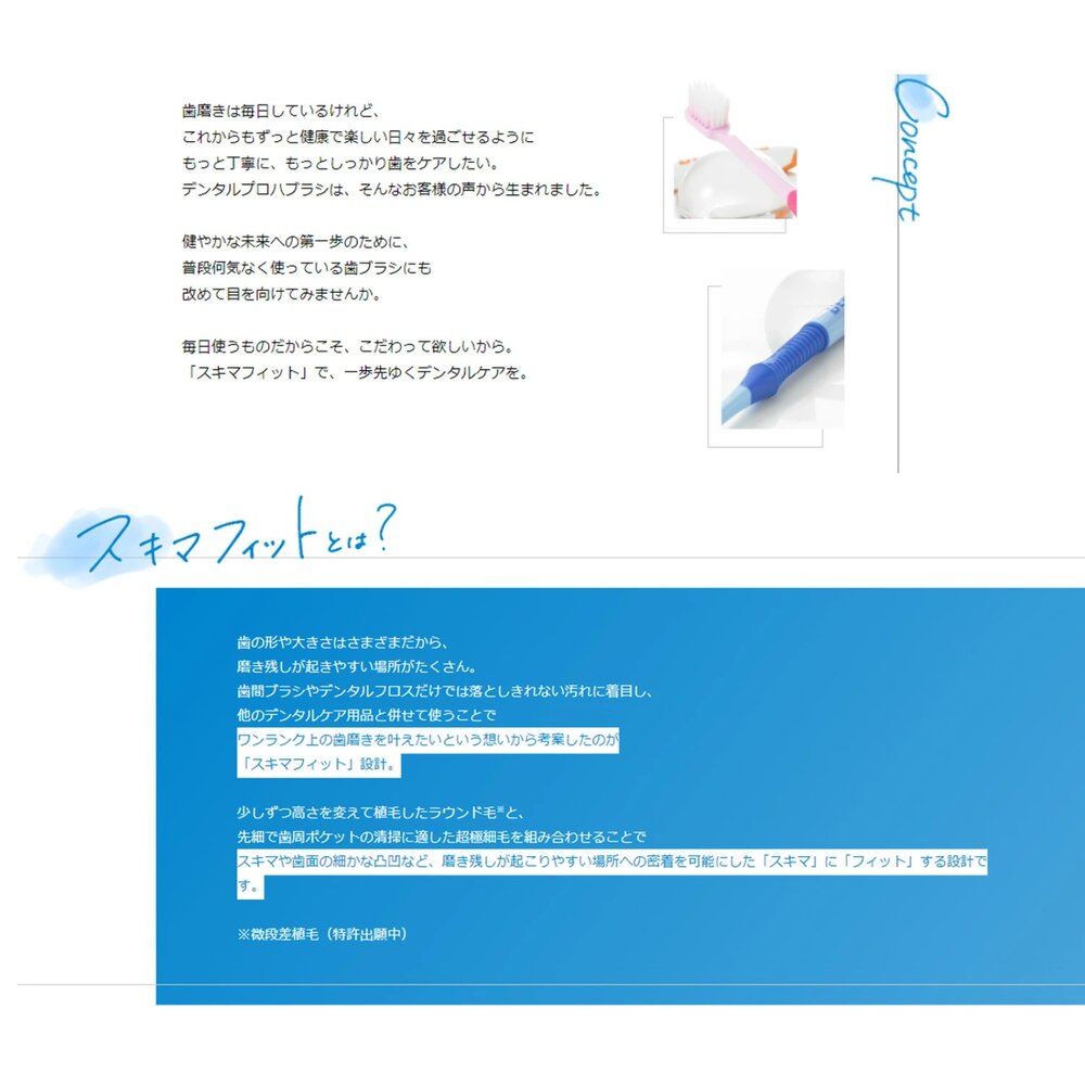 日本進口 DENTALPRO #122462 超柔密細絲 超緊湊型軟毛牙刷一支-圖片-3