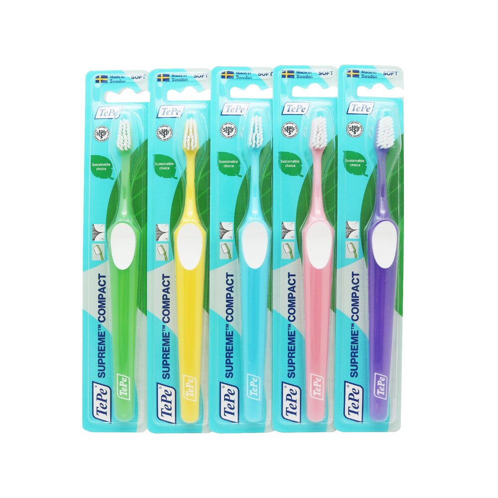 瑞典 Tepe 100%瑞典製造 雙層刷毛牙刷 刷頭長度為200mm 一入-圖片-1