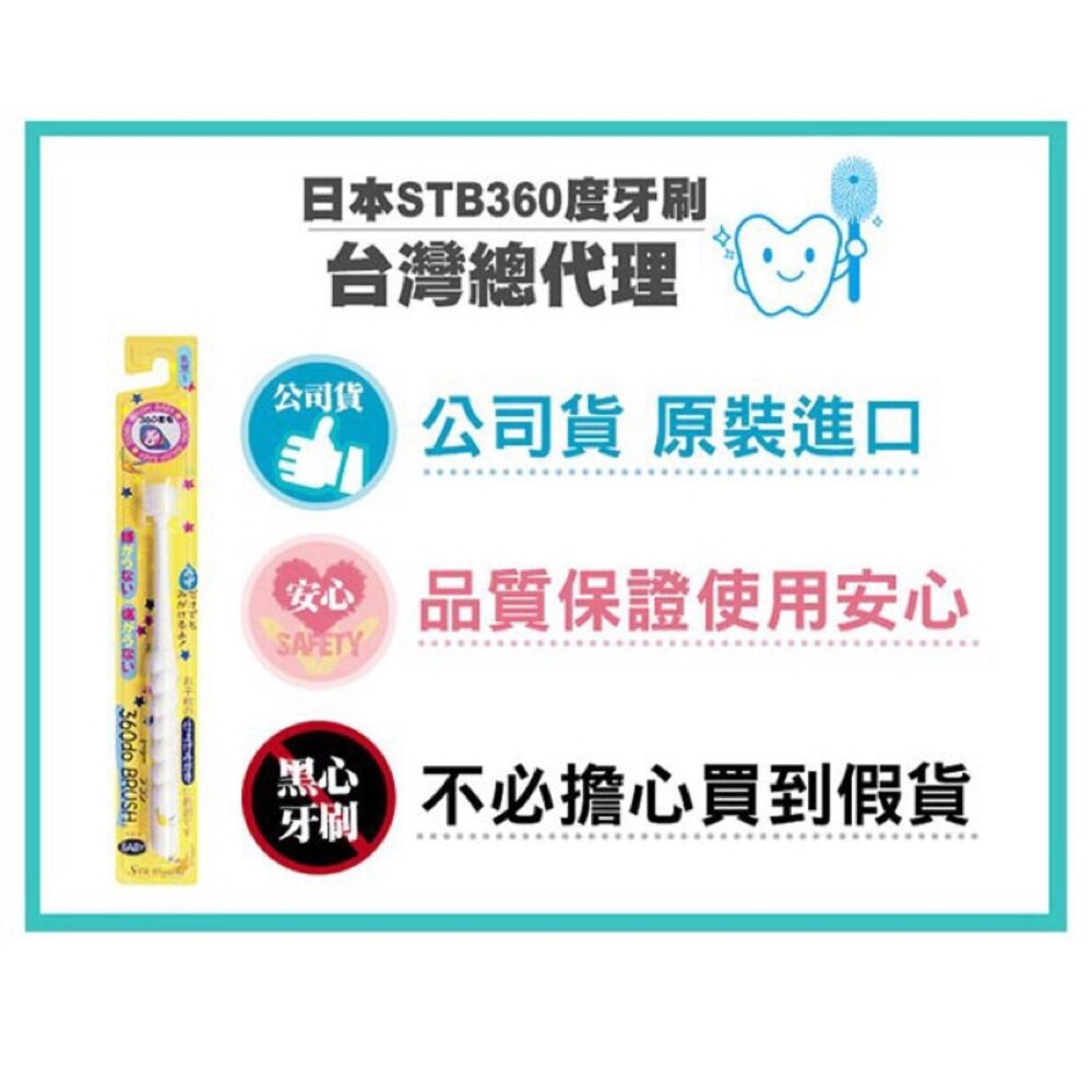 日本STB 蒲公英360度纖柔刷毛-幼兒/兒童牙刷-圖片-5