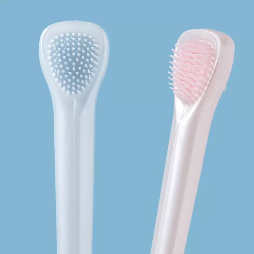 LEMEIGUO 雙頭軟毛牙刷+舌苔清潔刷 一支-圖片-2