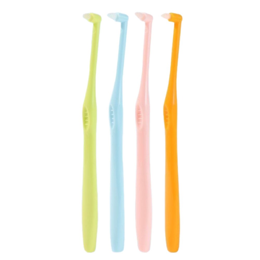 LERCH兩支組合小尖頭&小圓頭 單束毛牙刷一組(2入) 單束毛 矯正牙刷單束刷矯正牙齒專用口腔牙科寵物刷牙縫清潔-圖片-1