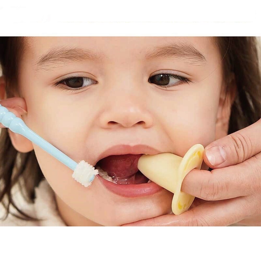 MDB嬰幼兒刷牙輔助器一入 防咬手指套 幫助寶寶刷牙-圖片-1