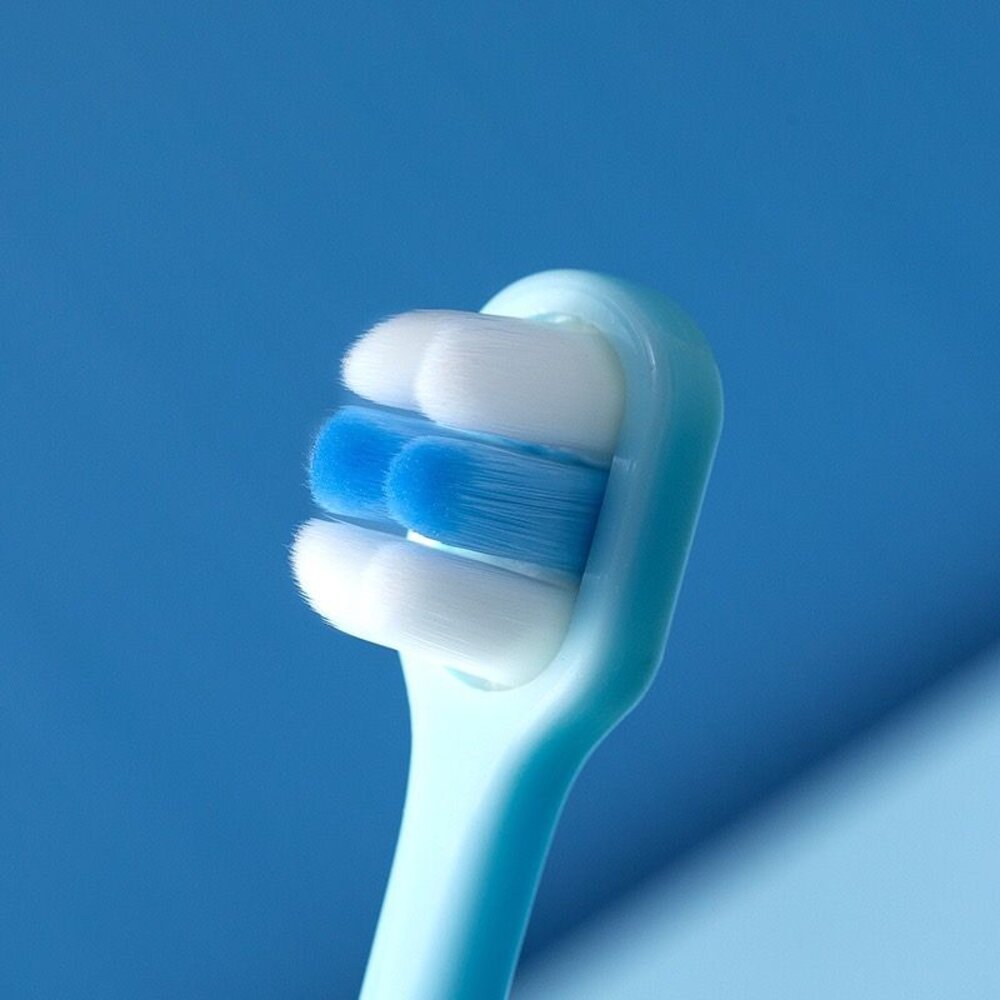 馬卡龍色 幼兒小頭超細萬毛軟毛牙刷兩支入盒裝-圖片-4