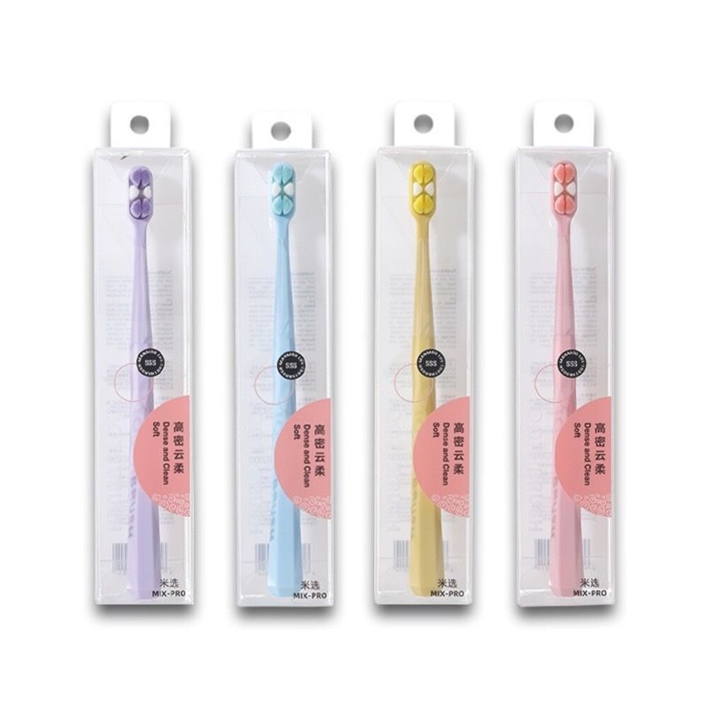 新款 ToothBrush 馬卡龍色 米束高密雲柔萬毛牙刷一支-圖片-1