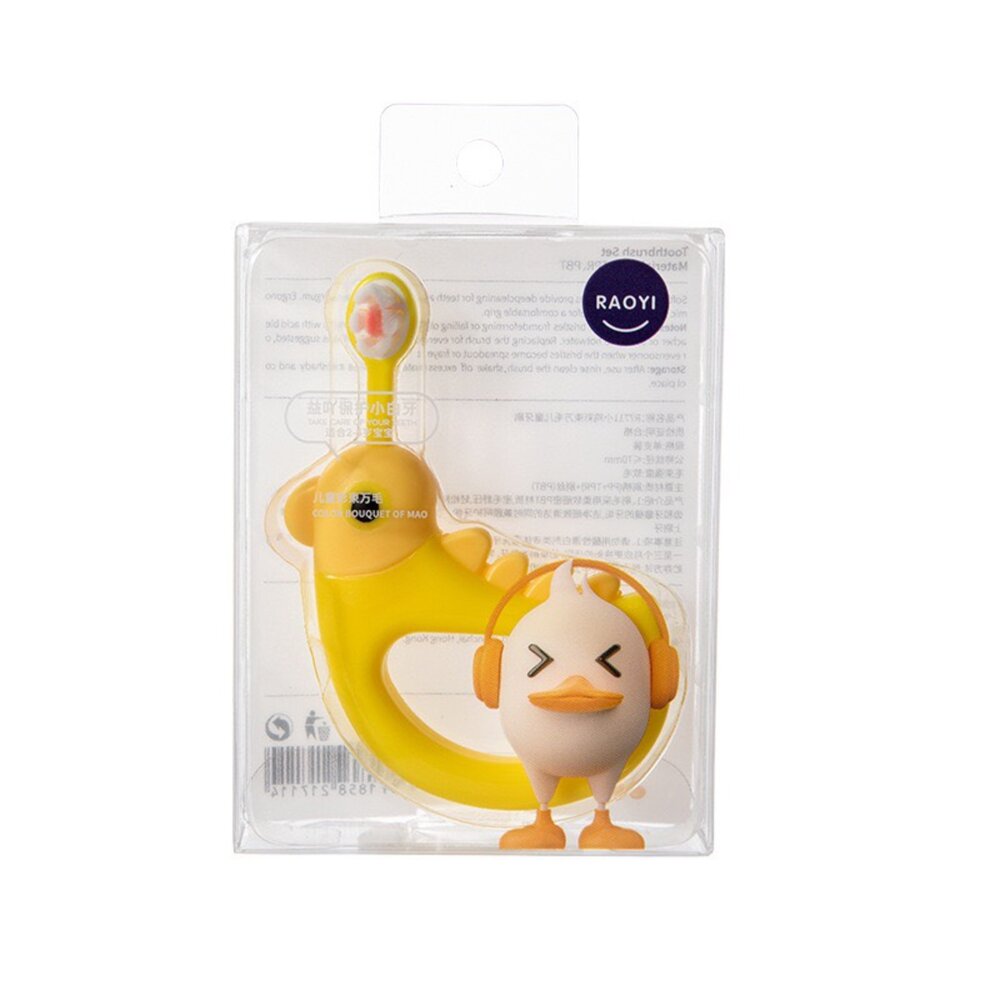 可愛小鴨萬毛嬰幼兒牙刷一支(適用1-3歲)-圖片-4