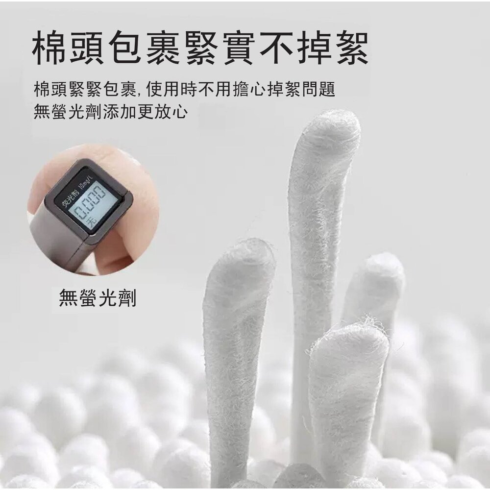 嬰幼兒用 細軸 紙軸雙頭棉棒(螺旋頭+耳勺頭) 200支盒裝 棉花棒-圖片-2