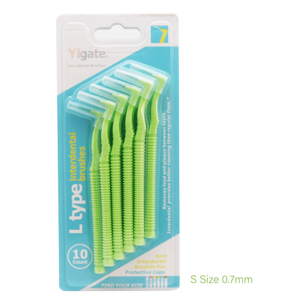Yigate 醫潔 專業L型 牙間刷/齒縫刷/齒間刷 10入-圖片-1
