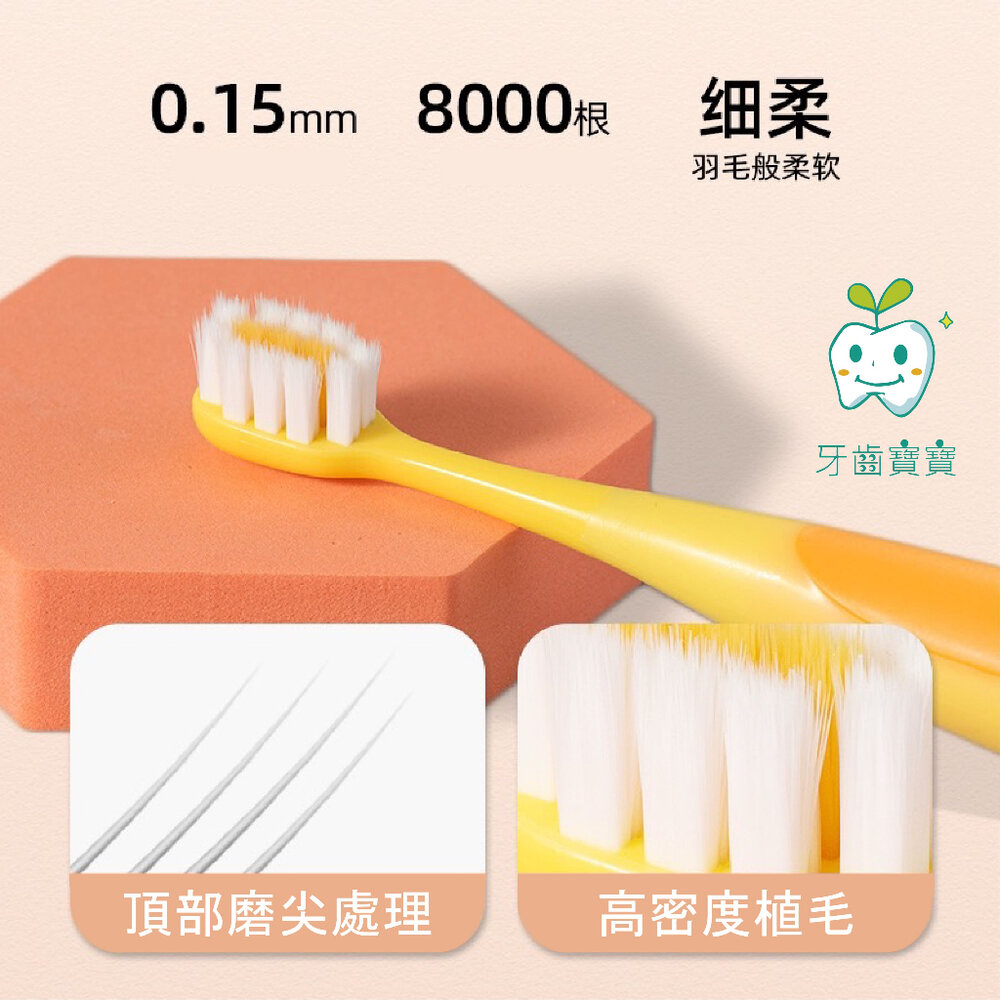 兒童牙刷 萌趣恐龍造型軟毛牙刷2支-圖片-2