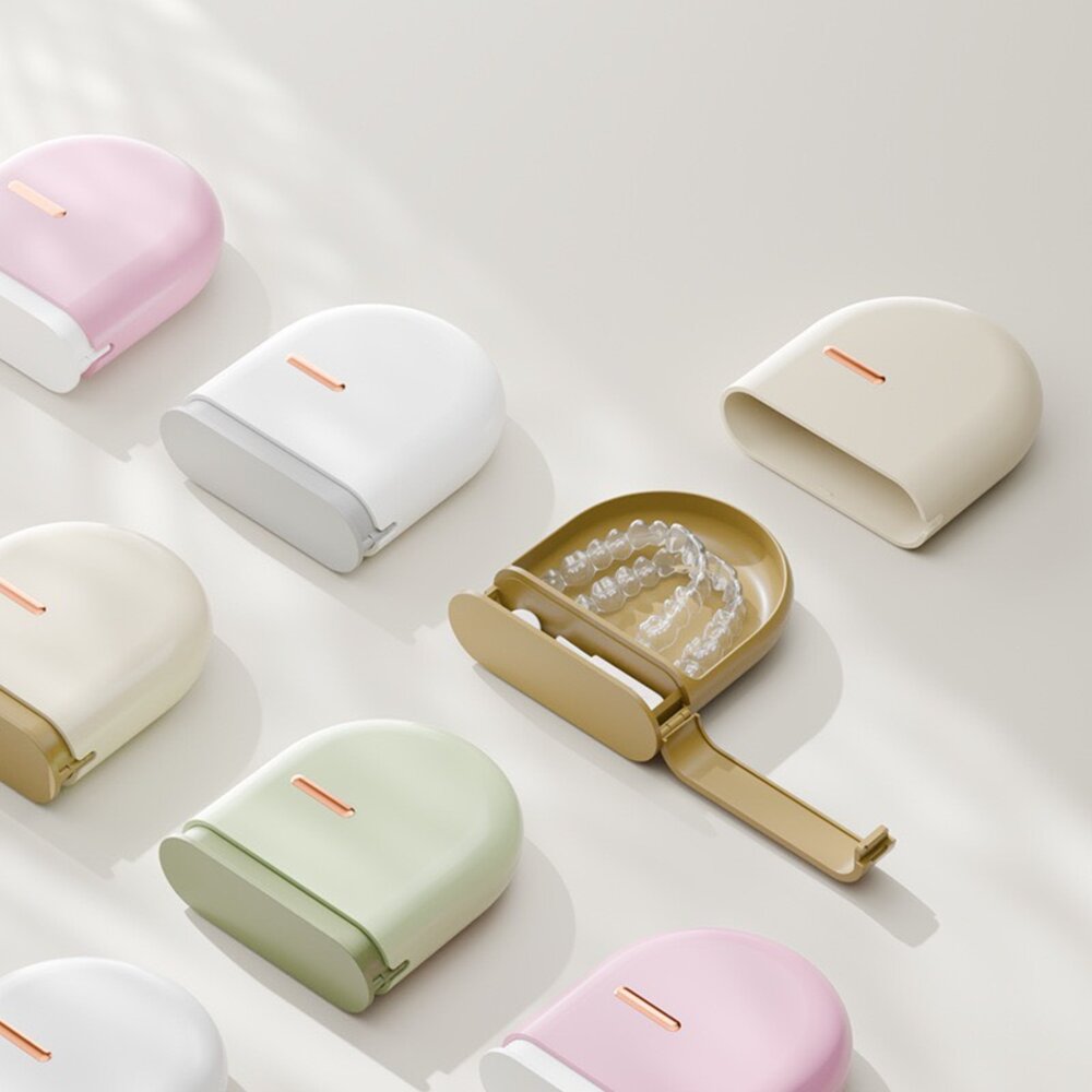 6978164920011-時尚簡約 牙套收納盒一入(可收納小配件工具)
