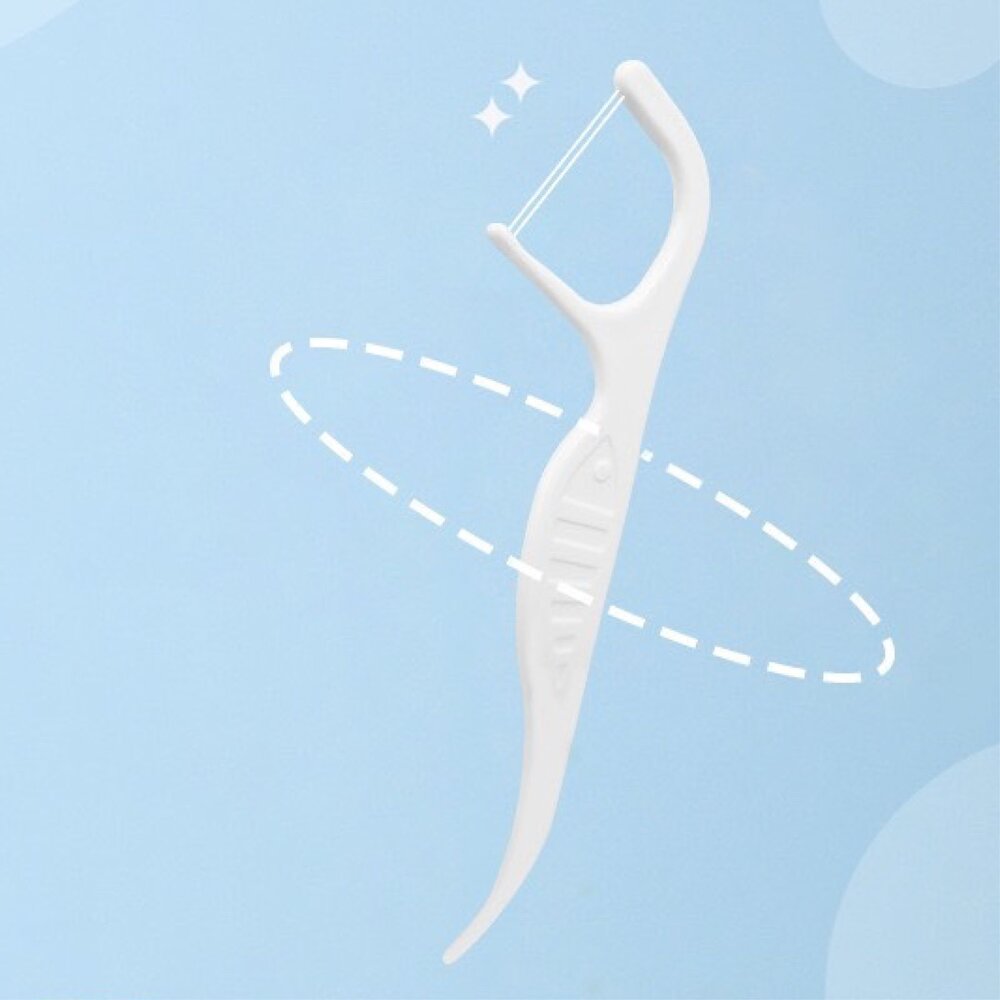 ORTHODONTIC FLOSS PICK 矯正專用牙線棒100支/袋裝 矯正牙線棒-圖片-6