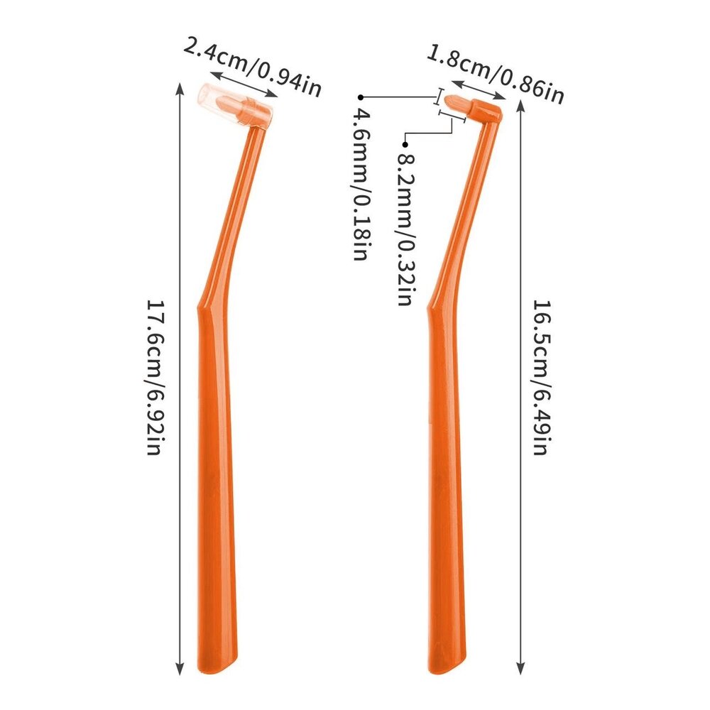 Dr. Emma 單束毛彩色圓頭軟毛牙刷一入-圖片-1