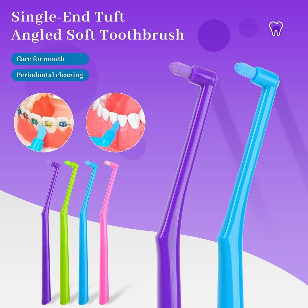 Dr. Emma 單束毛彩色圓頭軟毛牙刷一入-圖片-4