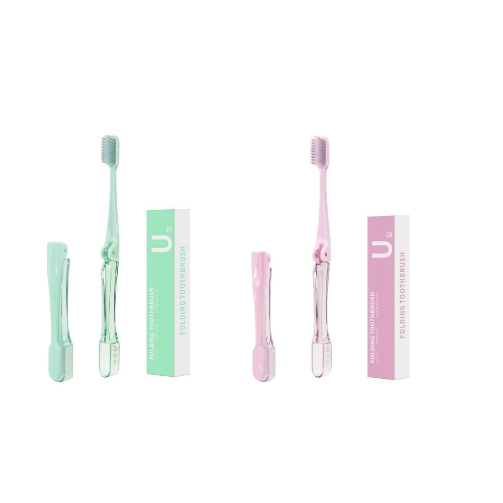 850011416503-外出攜帶 U型折疊收納 矯正專用 牙套專用 超軟毛牙刷一支