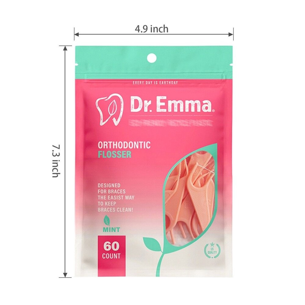 Dr.Emma 矯正牙線棒60支/包(粉) 另有 鴨嘴獸Platypus-圖片-1