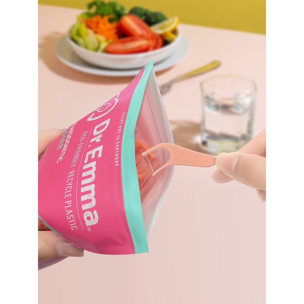 Dr.Emma 矯正牙線棒60支/包(粉) 另有 鴨嘴獸Platypus-圖片-10