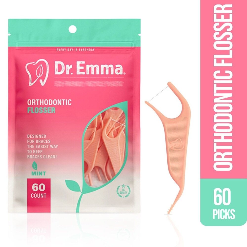 Dr.Emma 矯正牙線棒60支/包(粉) 另有 鴨嘴獸Platypus 封面照片
