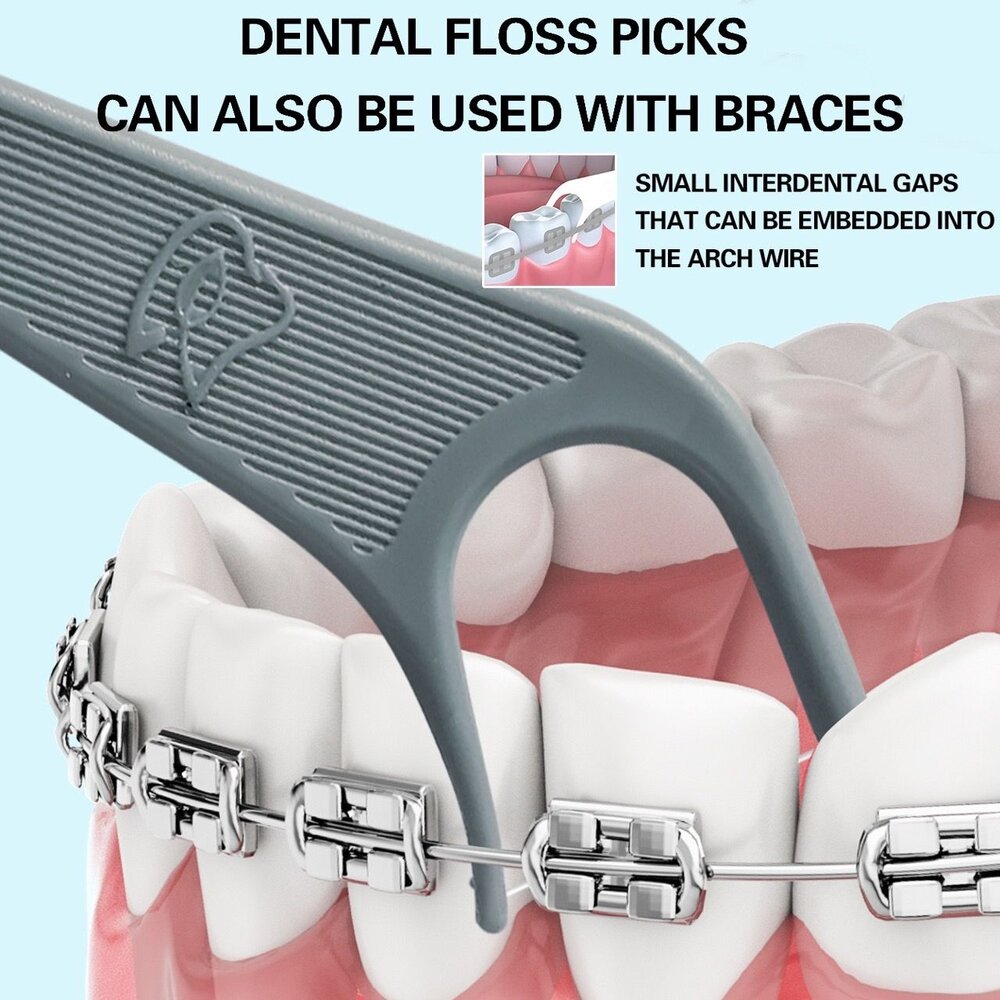 Dr.Emma 矯正牙線棒60支/1包(灰) 另有 鴨嘴獸Platypus-圖片-5