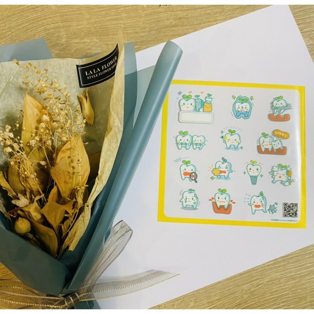 情境透明貼紙一張 牙醫診所小禮物-圖片-1