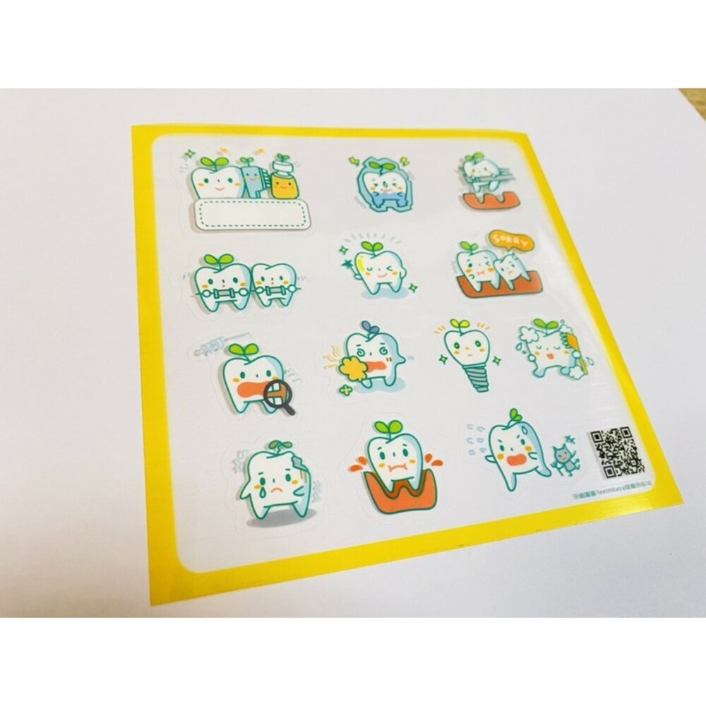 情境透明貼紙一張 牙醫診所小禮物-圖片-2