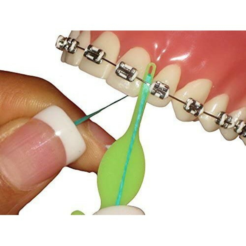 美國進口 FlossFish 矯正專用 牙線穿引器 牙線輔助器 五支入-圖片-1