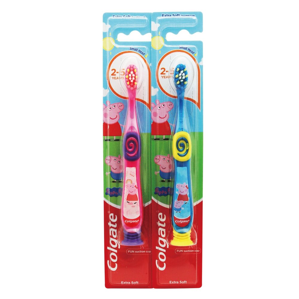 高露潔Colgate佩佩豬造型兒童牙刷2-5歲一支