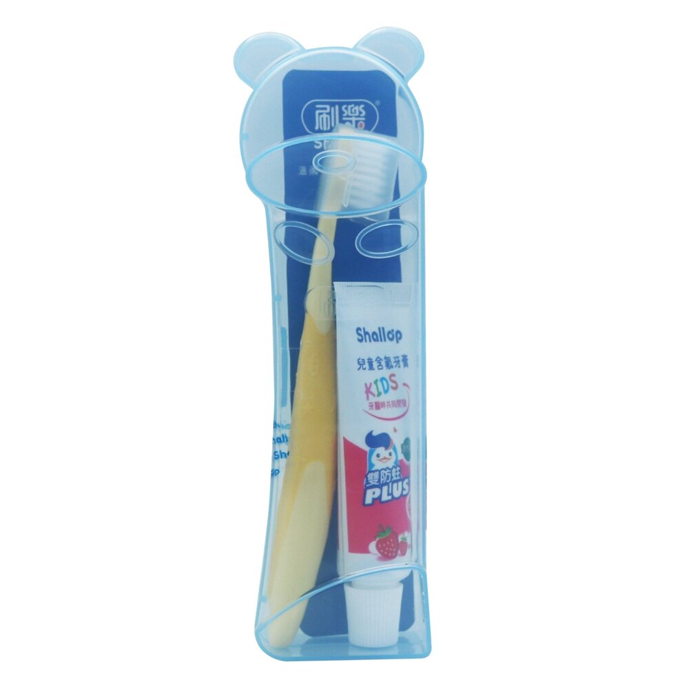 刷樂Shallop 雙防蛀兒童潔牙組 旅行組-圖片-4
