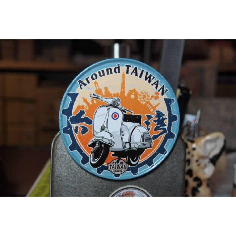 圓形磁鐵杯墊 冰箱貼 台灣紀念品 台灣特色 台灣景點 台灣意象 復古台灣 木子創意 TR台灣鐵道-圖片-2