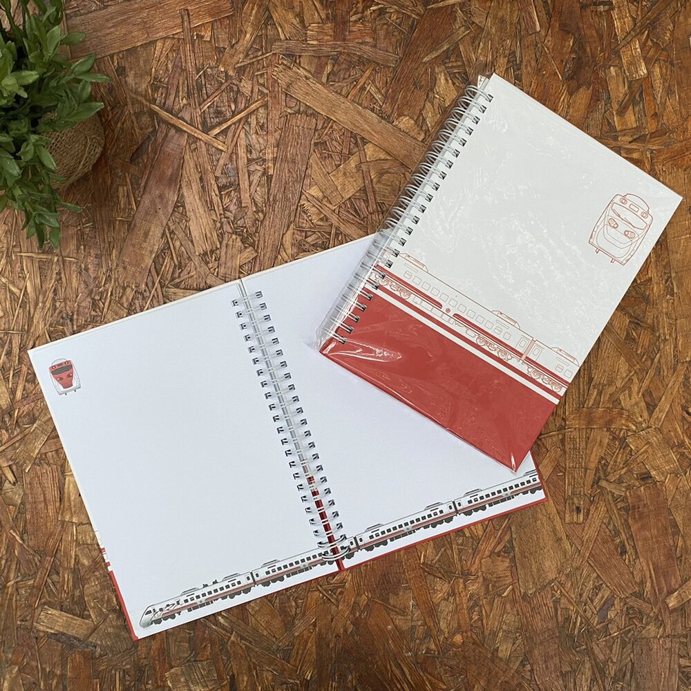 11911816658-台鐵火車系列筆記本 空白筆記本 台灣火車圖案 紀念章 旅行紀念 集創意 TR台灣鐵道